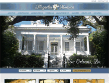Tablet Screenshot of magnoliamansion.com